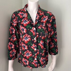 Sleepy Jones floral pajama shirt XS